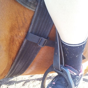 STIRRUP to GIRTH AID straps Lower leg training position