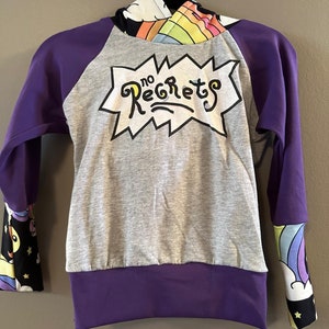 Rugrats Hoodie Purple Etsy