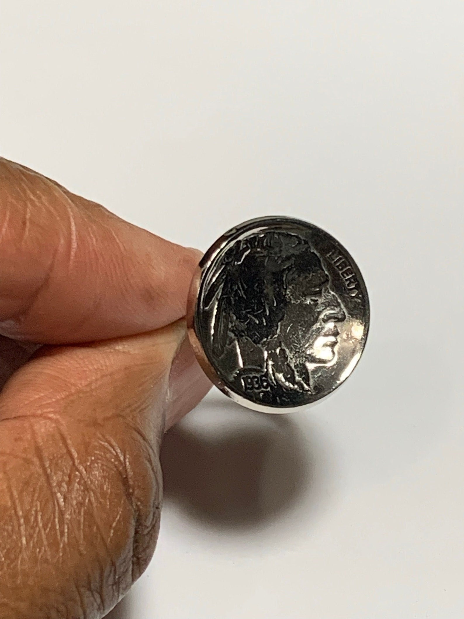 Buffalo Nickel Ring - Etsy