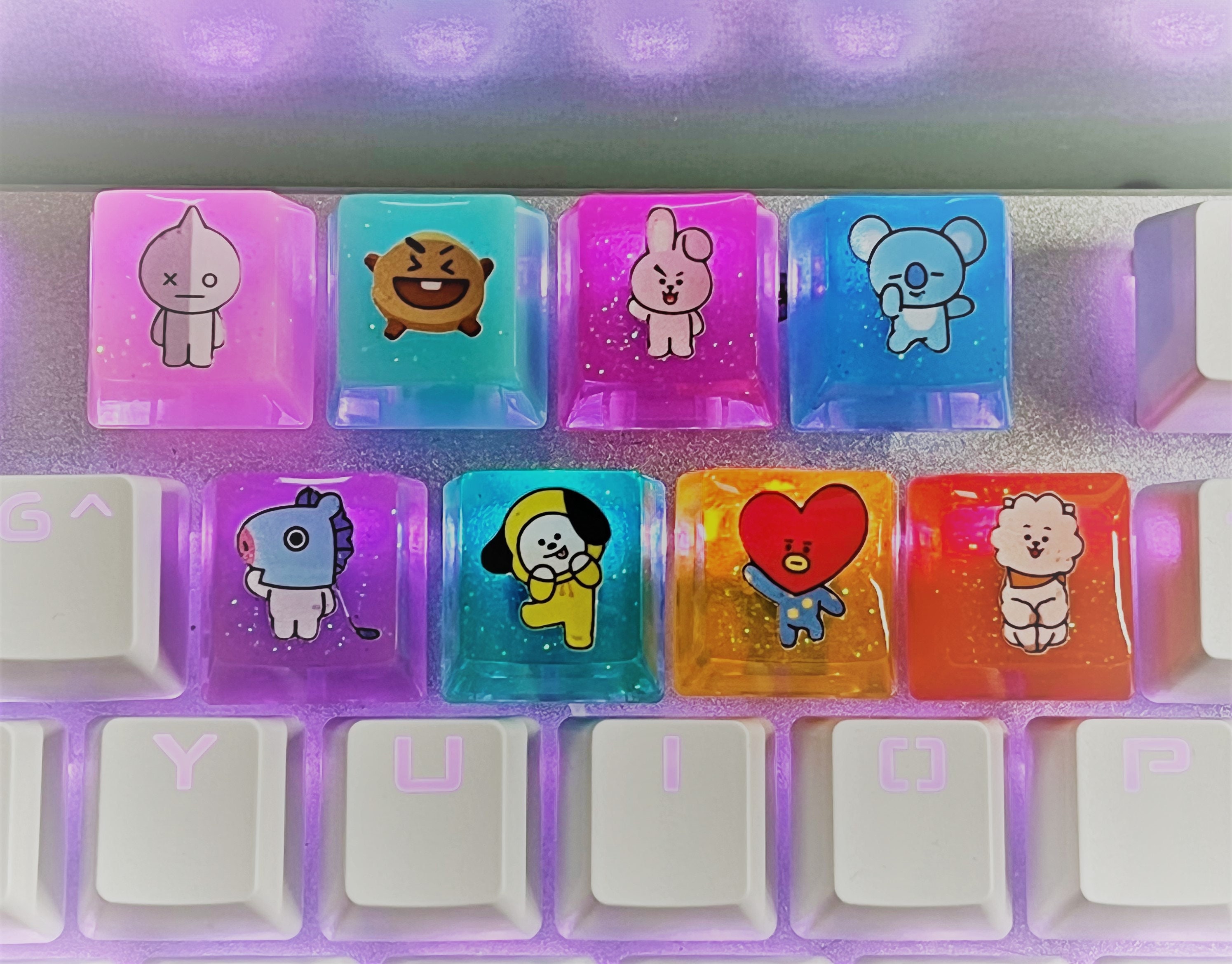 BTS Keycaps Resin Keycap Artisan Keycaps for Cherry MX and Etsy Denmark