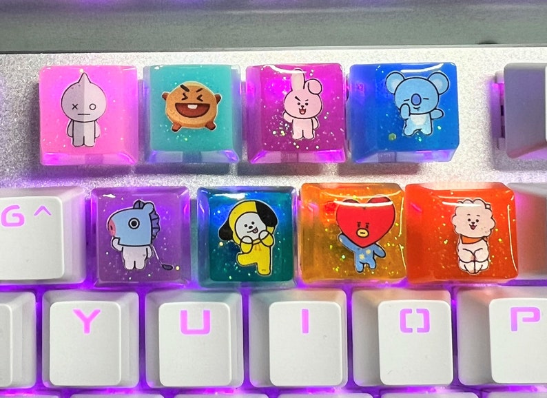 BTS Keycaps Resin Keycap Artisan Keycaps for Cherry MX and Etsy Finland