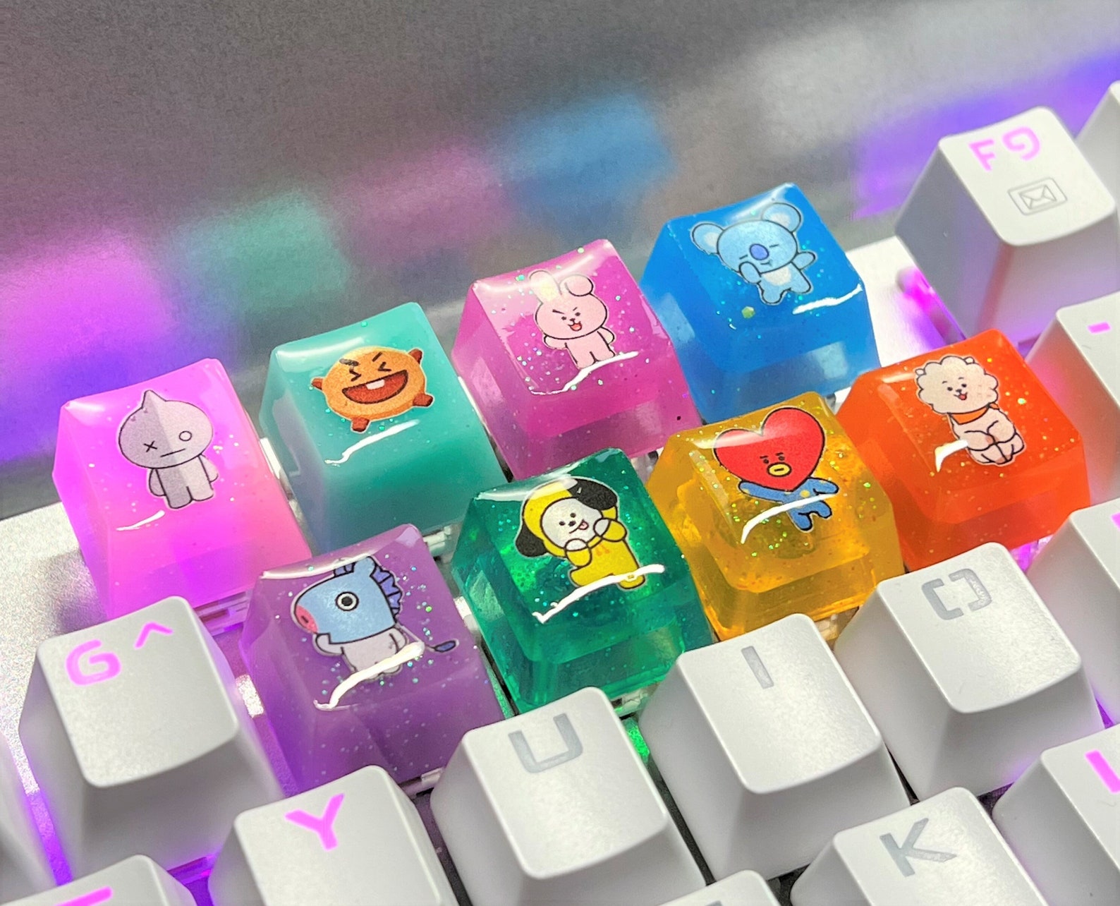 BTS Keycaps Resin Keycap Artisan Keycaps for Cherry MX and Etsy Finland
