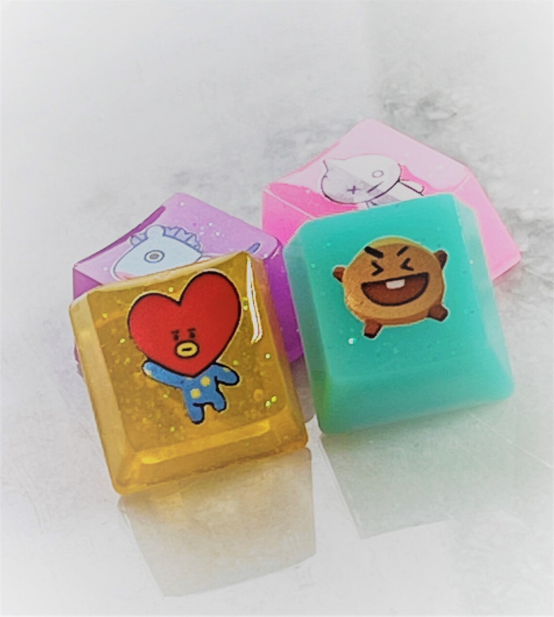 BTS Keycaps Resin Keycap Artisan Keycaps voor Cherry MX en Etsy Nederland