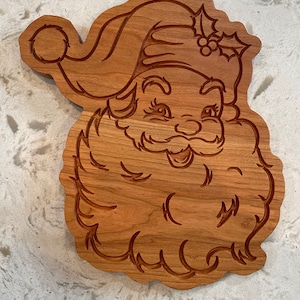 Charcuterie Board / Christmas Charcuterie Board / Christmas Gift / Santa Charcuterie Board / Holiday Charcuterie Board / Vintage Santa