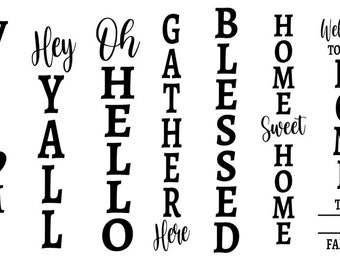 Personalized Double Sided Porch Sign: Hand-Carved Wood Decor, You Pick The Designs