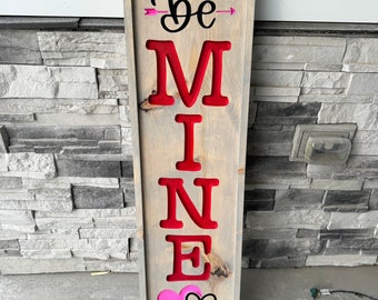 Double Sided Hand-Painted Porch Sign: Valentines Day and St. Patrick's Day