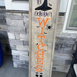 Halloween Porch Sign / Fall Porch Sign / Christmas Porch Sign / Santa Claus Porch Sign / Porch Decor / Double Sided Porch Sign