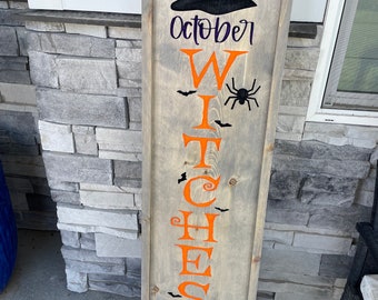 Autumn Porch Sign / Fall Porch Sign / Christmas Porch Sign / Santa Claus Porch Sign / Porch Decor / Double Sided Porch Sign