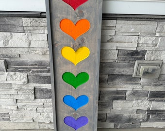Rainbow Porch Decor / LGBTQIA+ / Pride Decor / Rainbow Decor / Pride