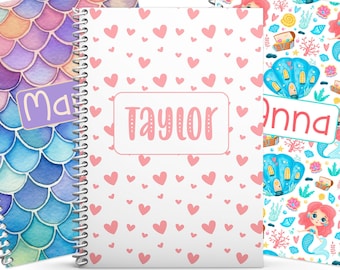 Personalized Sketchbook Journal Notebook Diary Book Notepad Creative Customized  Sketchpad For Childnen with Custom Name, Size 8.5 X 11 inch