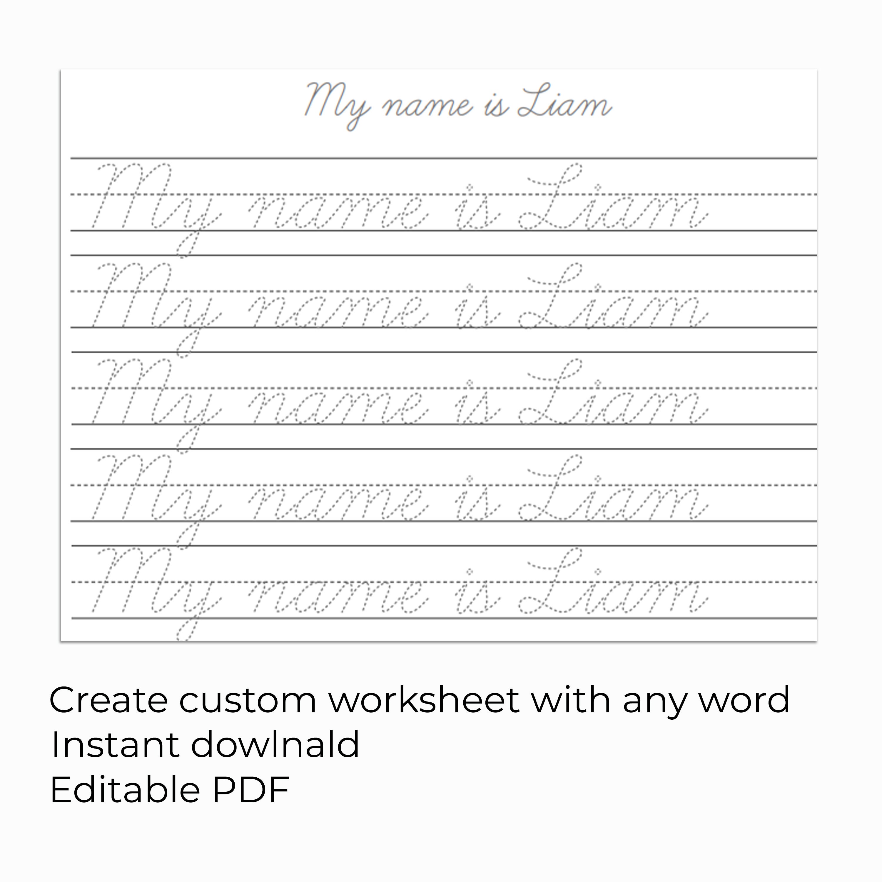 Cursive Name Worksheets Tracing Sheets To Practice Writing Name Cursive Name Worksheets Tracing Sheets To Practice Writing Name