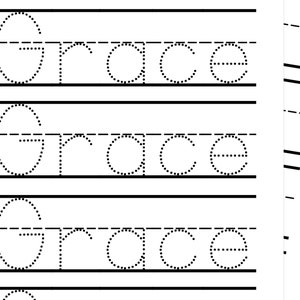 Custom Name Tracing Worksheet, Handwriting Practice, Name Writing, Printable Handwriting Page For Kids Toddlers PDF Learn to Write Your Name
