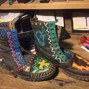 Hand Painted RJ Colt BOOTS