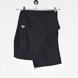 Adidas Black Track Pants Streetwear Track Bottoms Sport Fitness Old School Trousers Athletic Sportswear Streetwear Men&#39;s L Ankle-Length