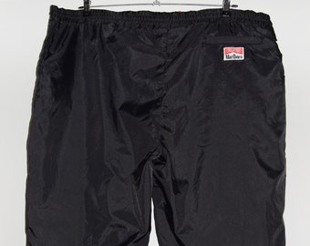 Vintage 90's Marlboro Fleece Lined Nylon Pants Warm Track