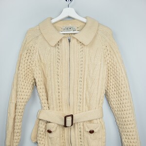 Vintage Cladyknit Chunky Wool Cardigan Sweater