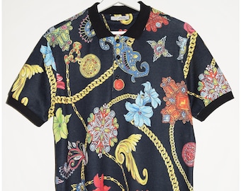 Polo Versace - T-shirt Gianni Versace fabriqué en Italie - Vêtements de marque de luxe