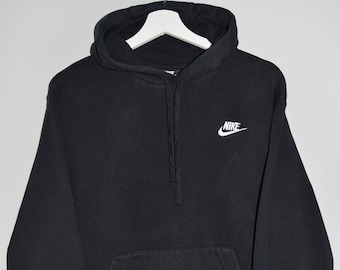 Sweat à capuche Nike Swoosh sweat à capuche pull noir Swoosh brodé tenue de sport Streetwear Athleisure Sportswear taille M