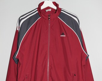 Vintage Adidas Track Jacket Retro Full Zip Streetwear & Sportswear, Classic Athletic Look