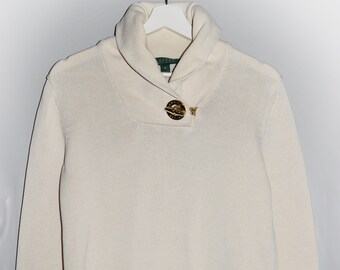 Ralph lauren clearance shawl collar sweater