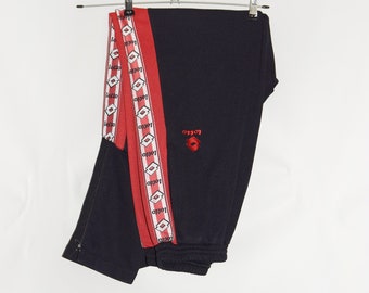 Lotto Vintage Men's Track Pants - M Black Polyester - Etsy