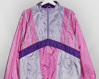 Vintage 90&#39;s Shell Jacket in Pink and Purple