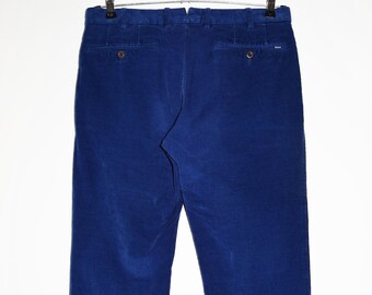 Pantalones de pana vintage de Ralph Lauren, estilo polo clásico, un hallazgo único y elegante para los amantes de la moda.
