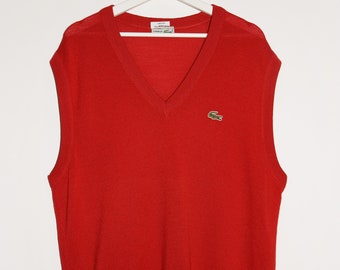 Vintage 80&#39;s Lacoste Chemise Vest