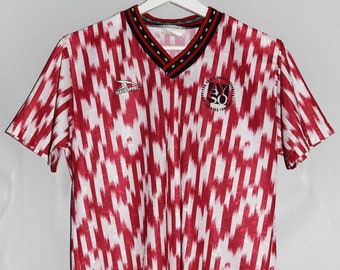 Camiseta vintage de la Organización Estadounidense de Fútbol Juvenil de los años 80 y 90