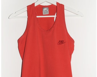 nike red white and blue tank top