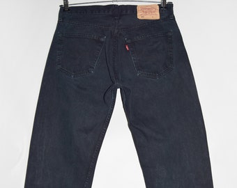 Vintage Levi's 501 Black Denim Jeans - Etsy