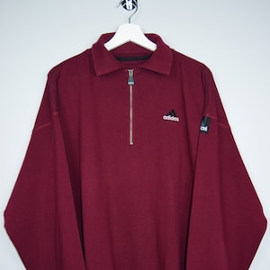 Vintage 90&#39;s Adidas Equipment Quarter- Zip Sweatshirt