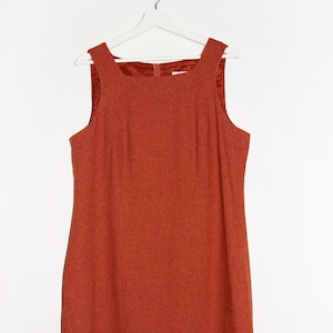 Vestido vintage de lana La Rochelle de los años 80