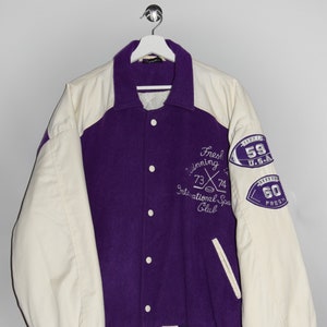 Vintage 90&#39;s Hockey Lined Varsity Jacket