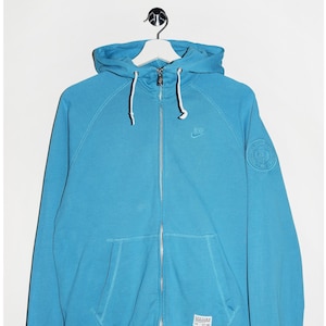 Nike FC Barcelona Hoodie, Heritage Sweatshirt w/ Original Logo, FBC Collectible, Futbol Club Barcelona Gear
