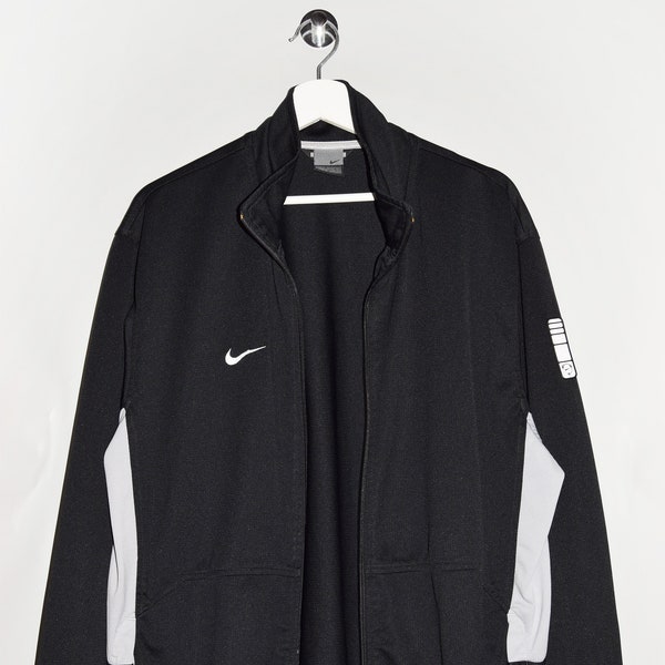 Vintage Nike Track Jacket in Black and Gray