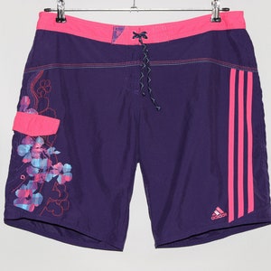 Adidas Badmode Zwembroek Zwemshorts Boardshorts Boardshorts Board Sports Three Stripes Sportkleding Streetwear Roze Paars