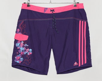 Adidas Swimwear Swim Trunks Swim Shorts Board Shorts Boardshorts Board Sports Three Stripes Sportswear Streetwear Pink Purple