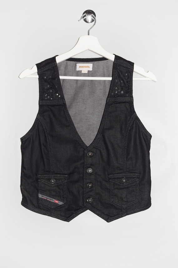 Diesel Denim Vest - Etsy