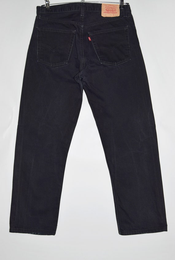 Vintage Levi's 521 Black Denim Jeans, Classic Look - Etsy