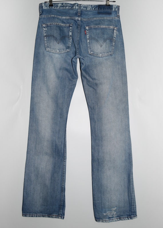 Levi's 507 Jeans Blue Wash Denim Red Tap Straight Casual - Etsy Finland