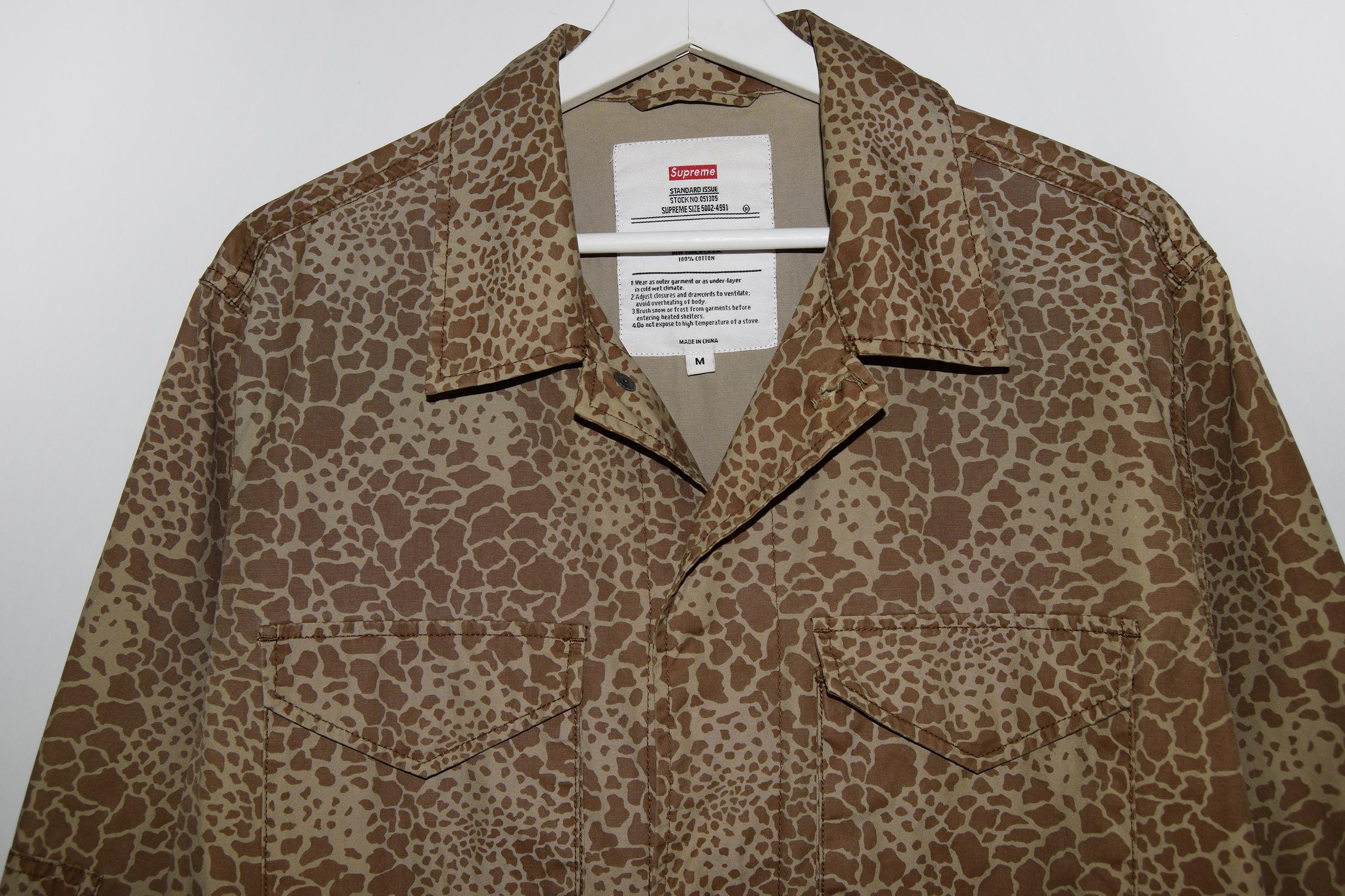 Supreme Jacket - Giraffe Camo Field Jacket, Beige