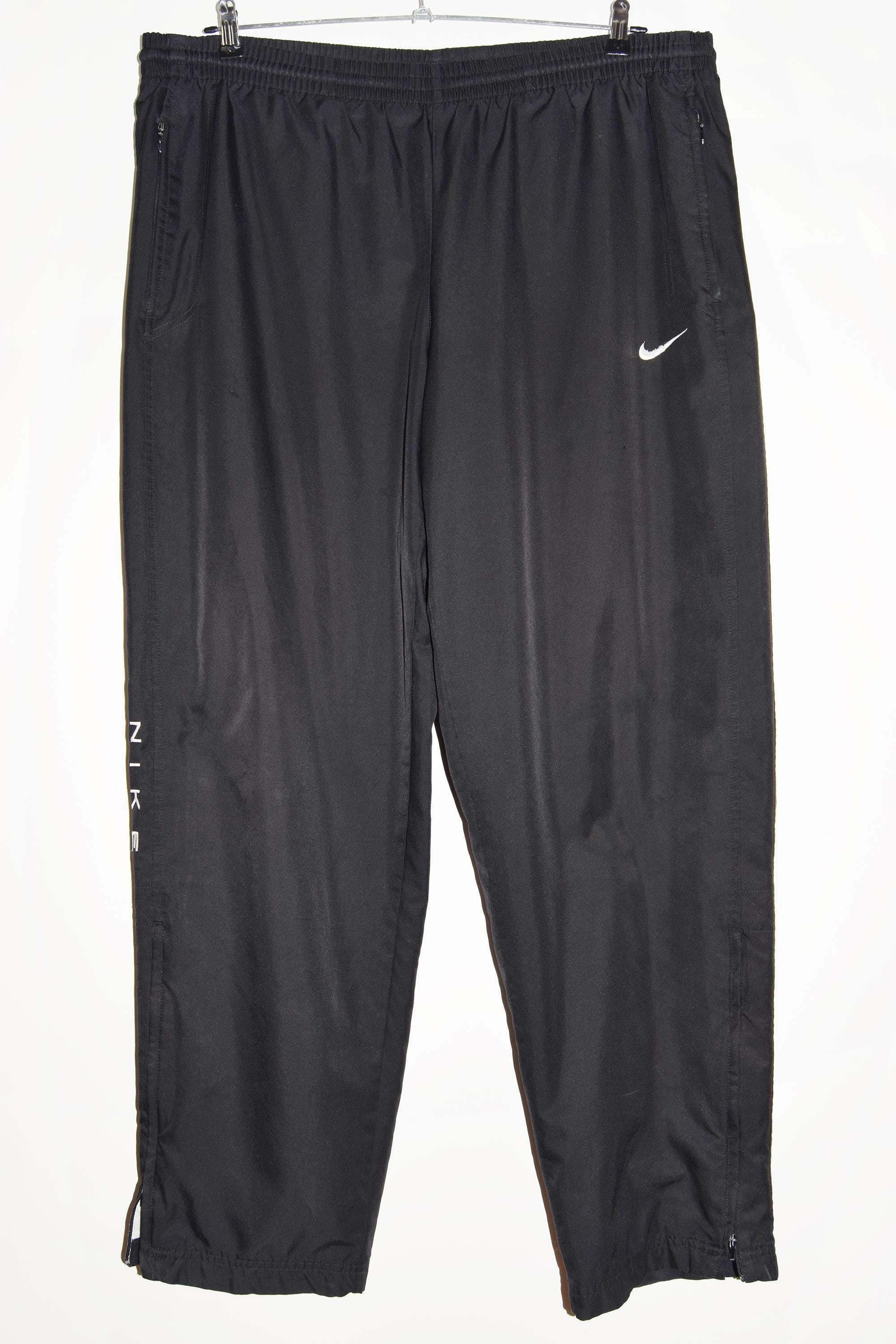 Vintage 90s Nike Track Pants, Black Sportswear - Etsy