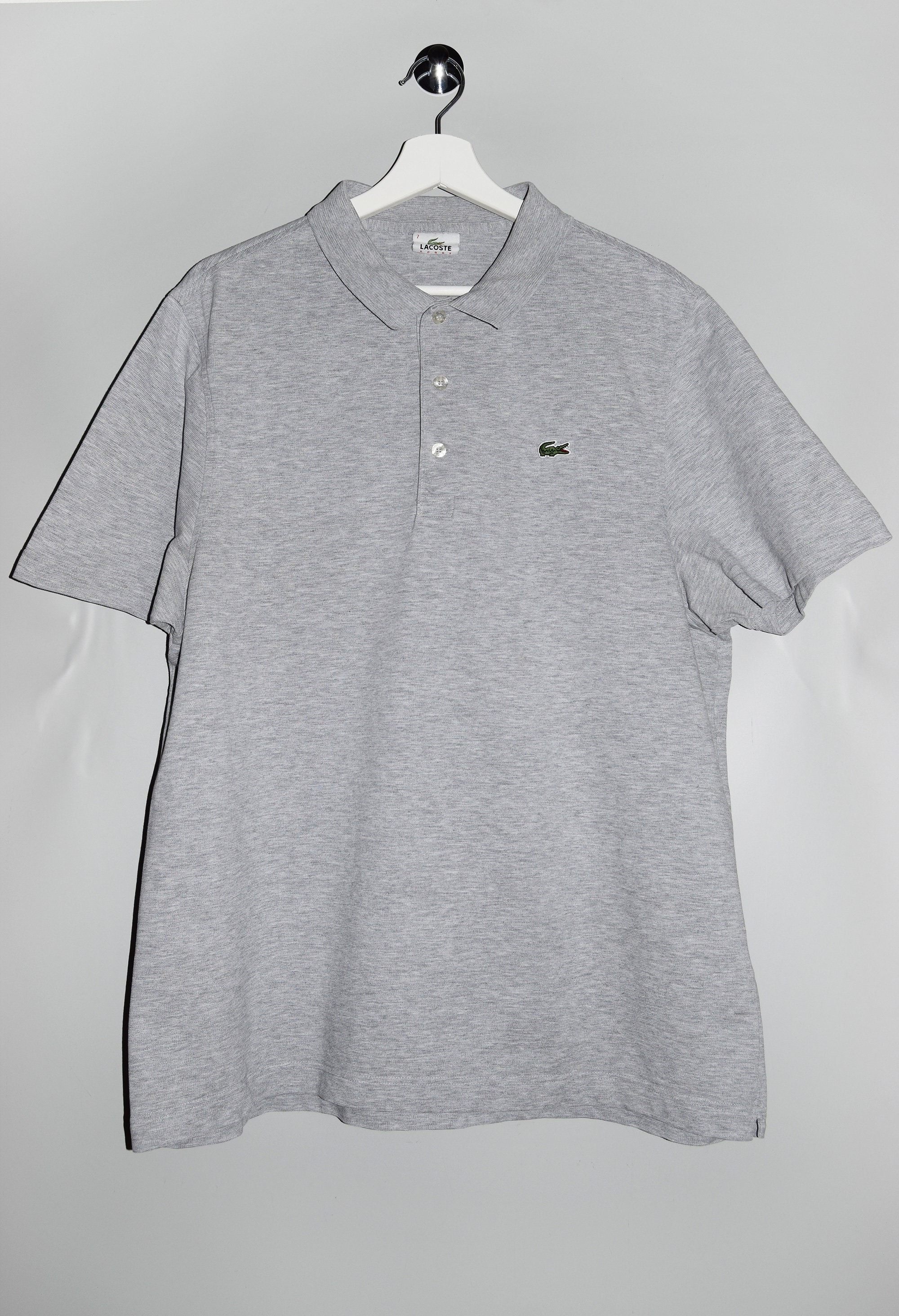Gray lacoste polo discount
