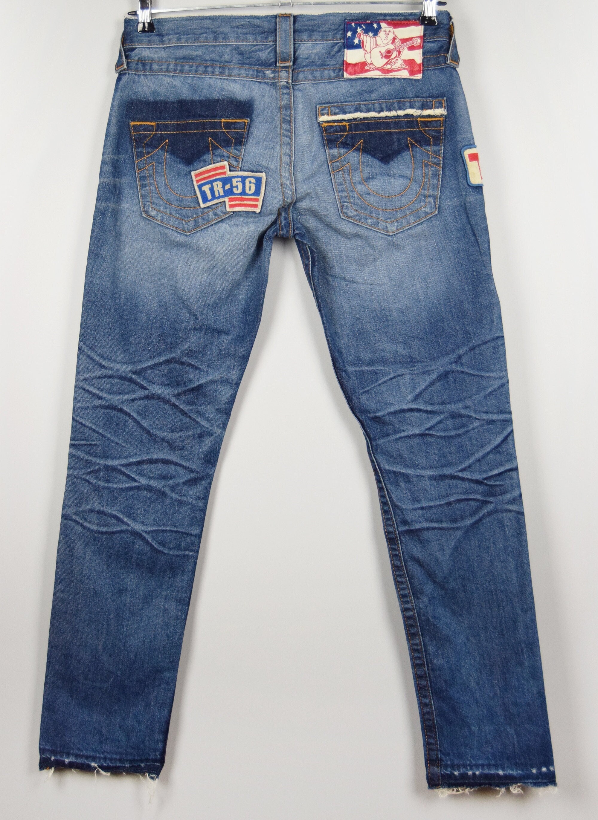 True Religion Women's Distressed Denim Jeans – Patched USA Style