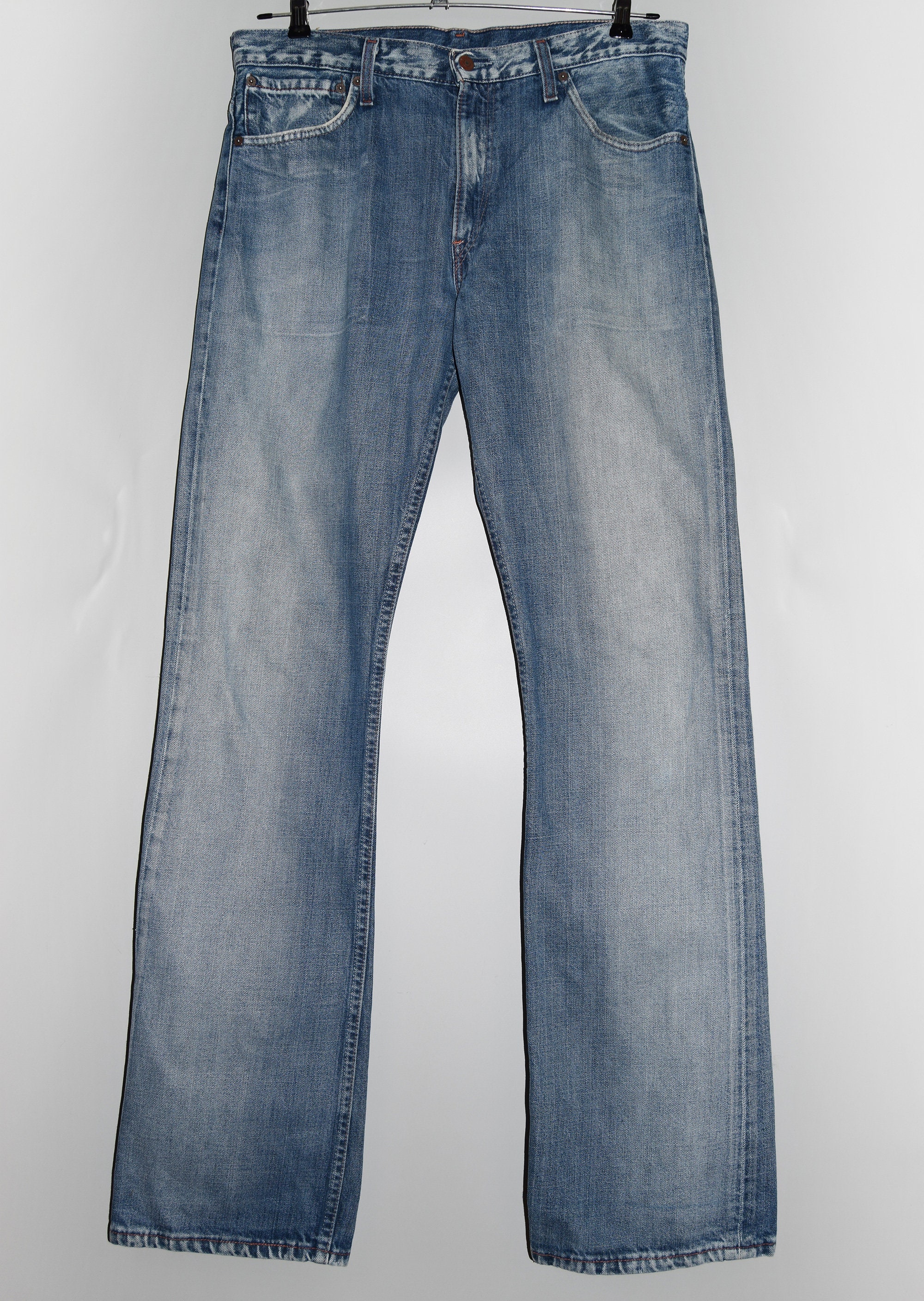 Levi's 507 Jeans Blue Wash Denim Red Tap Straight Casual