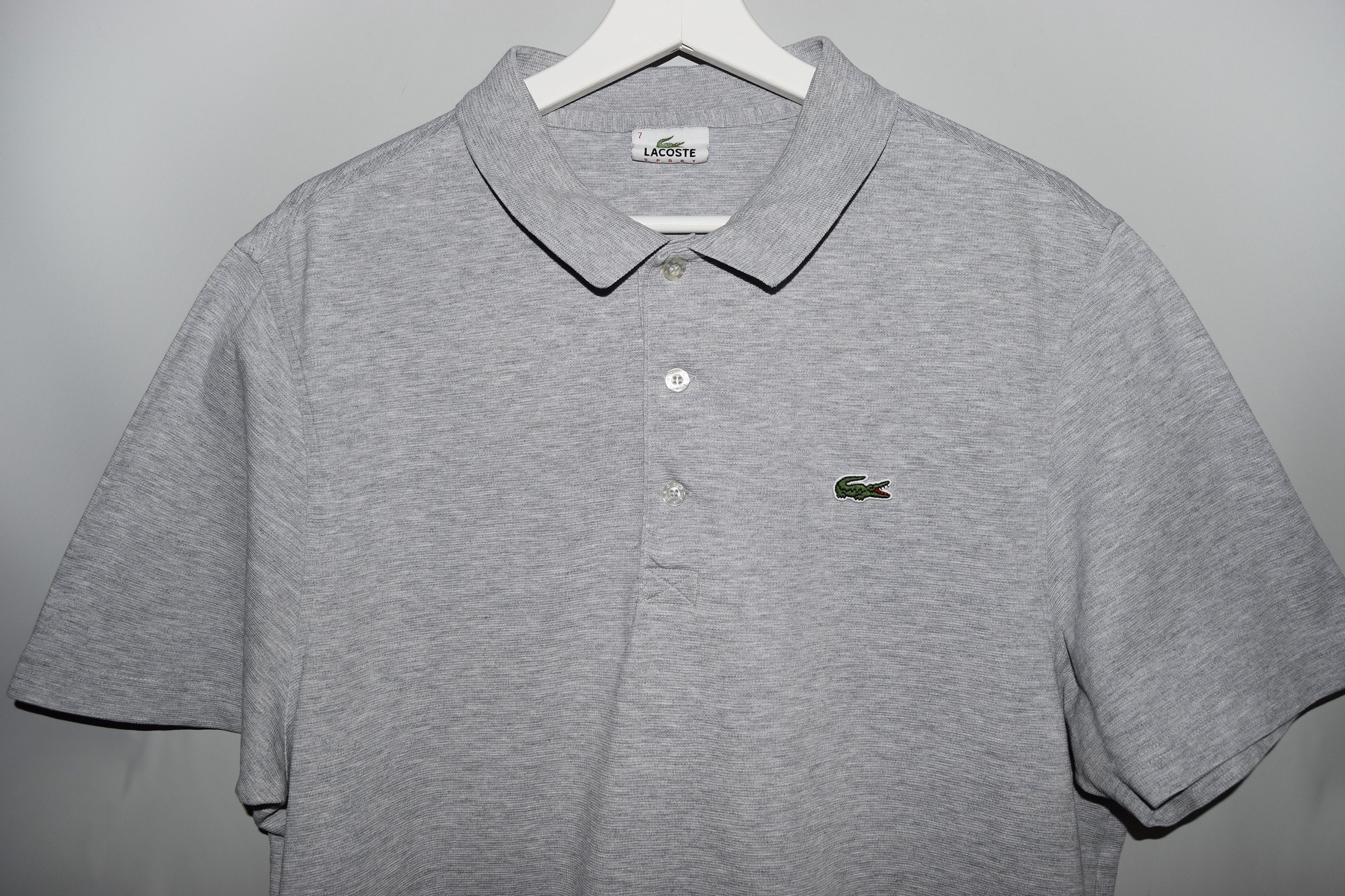 Grey lacoste polo hotsell