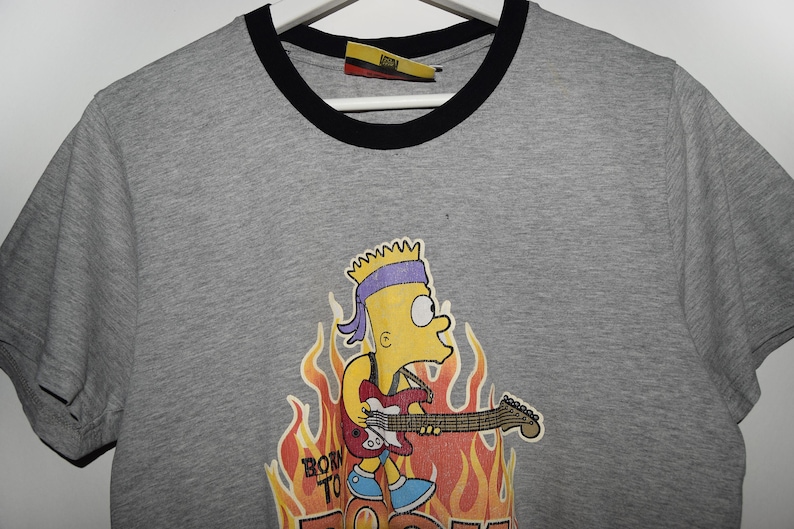 The Simpsons T-shirt | Bart Simpson Born to Rock Graphic Tee | Official ...