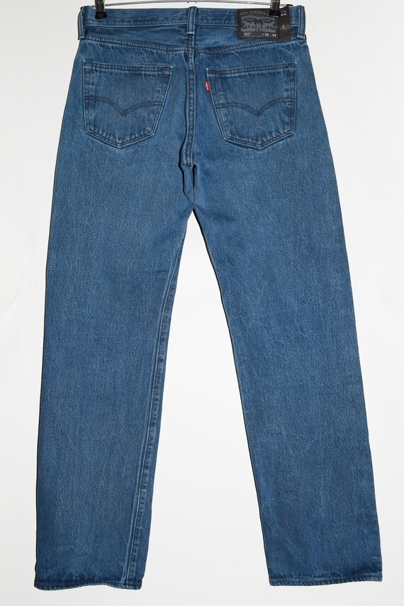 Levi's 501 Blue Denim Jeans - Etsy