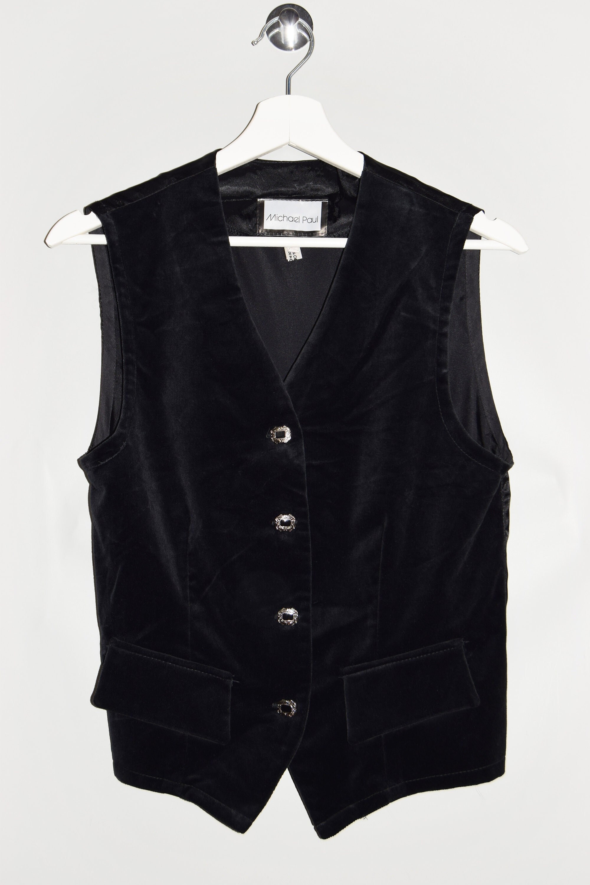 Vintage Michael Paul Velvety Vest / Made in Britain